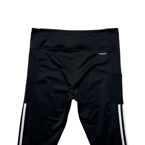 Adidas Tights Women's Size XL Black LOUNGEWEAR Essentials 3-Stripes Leggings - Picture 6 of 12